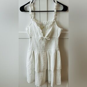 Aeropostale White Textured Dress